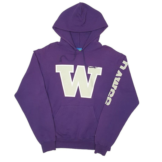 Champion Washington Huskies Football Hoodie Cotton Jumper S