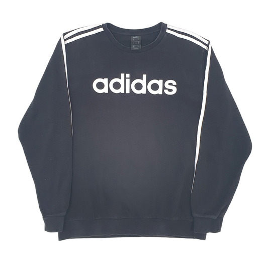 Adidas Spellout Crewneck Cotton Blend Sweatshirt Jumper Mens XL