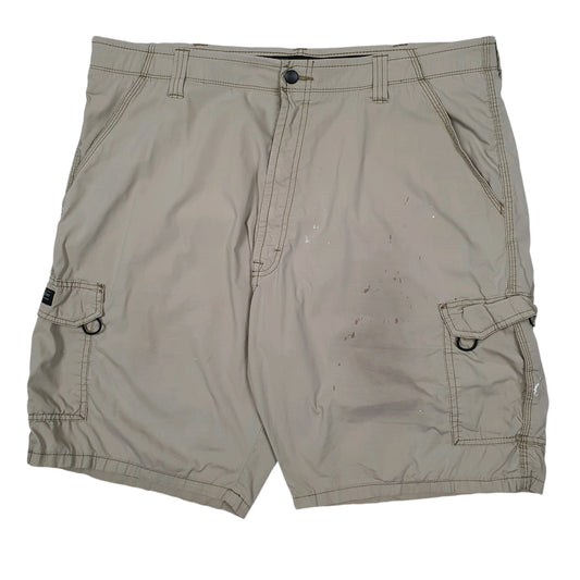 WRANGLER Beige Cargo Workwear Cotton Blend Shorts Mens W40