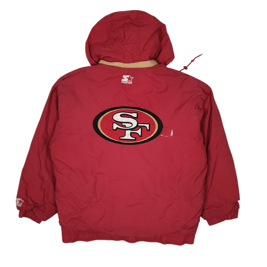 STARTER Padded Jacket Coat San Francisco 49ers NFL Vintage 90s Mens M
