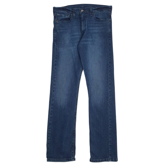 LEVIS 513 Jeans Slim Straight Fit Blue Denim Trousers Mens W32 L32