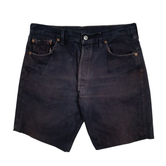 LEVIS Vintage 90s Navy Denim Jeans Cotton Shorts Mens W32
