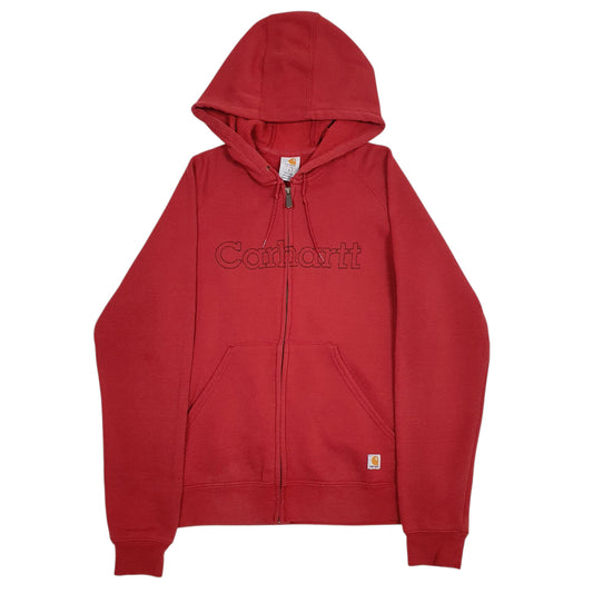 CARHARTT Full Zip Cotton Blend Jumper Sweatshirt Womens S