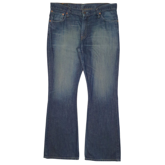 LEVIS 516 Jeans Flared Fit Blue Denim Trousers Mens Bootcut W36 L34