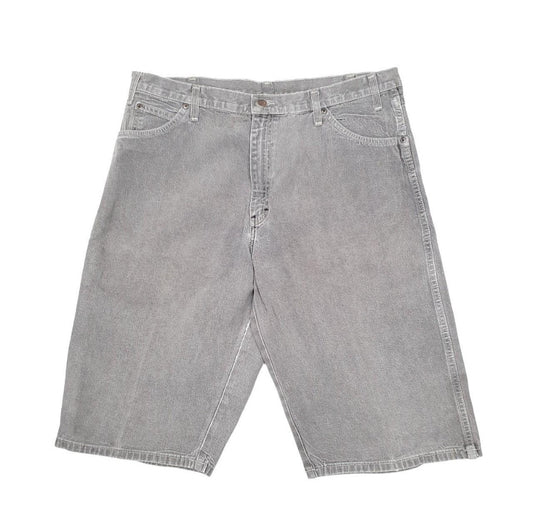 Dickies Grey Denim Jeans Cotton Shorts W38