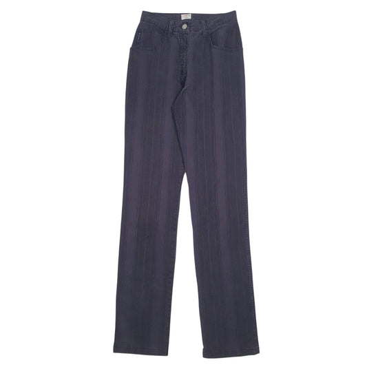 ARMANI Chino Trousers Purple Cotton Blend Womens UK6