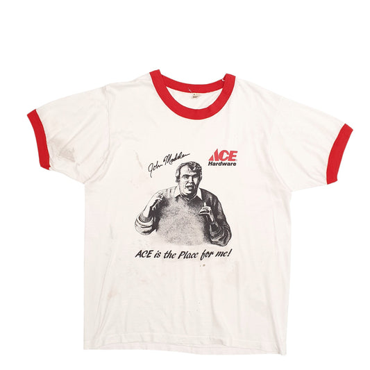 Mens White Screen Stars Single Stitch Vintage 90s Short Sleeve T Shirt