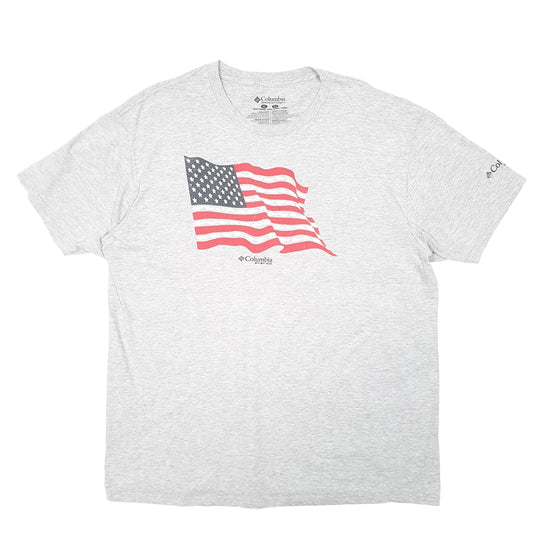 Mens Grey Columbia Sportswear Short Sleeve T Shirt