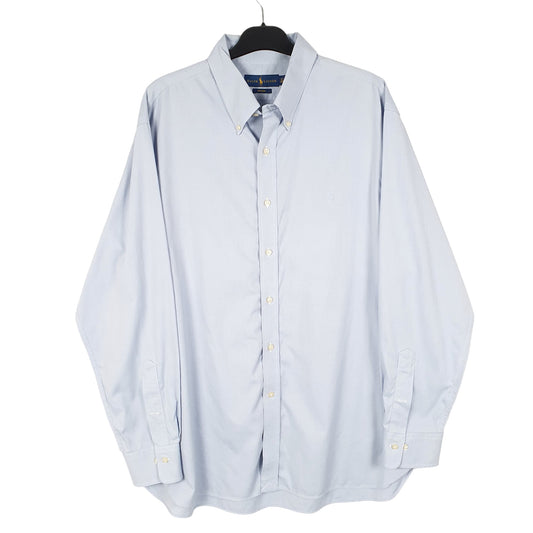 Mens Blue Ralph Lauren Non Iron Long Sleeve Shirt