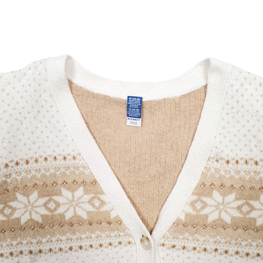 Mens Beige Old Navy Cardigan Jumper