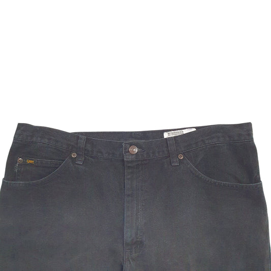 Mens Black Lee Casual JeansW36 L32