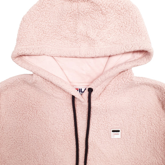 Womens Pink Fila Hoodie Jumper
