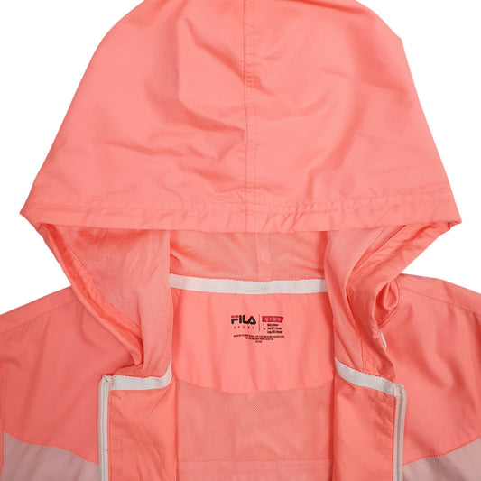Womens Pink Fila Full Zip Coat