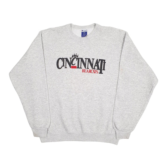 Mens Grey Champion Vintage 1990s Basic Training Cincinnati Bengals NFL Crewneck Jumper