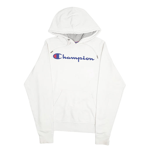 Mens White Champion Hoodie Jumper