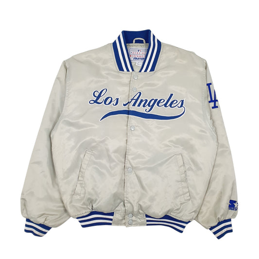 Womens Grey Starter Los Angeles Dodgers Vintage 90s Coat