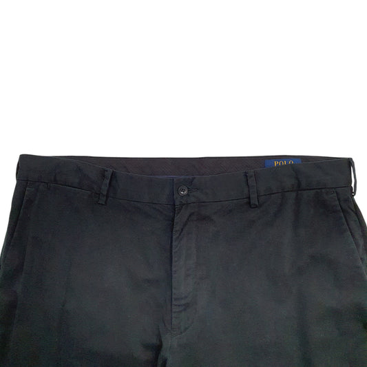 Mens Black Polo Ralph Lauren Vintage 2000's Chino Trousers