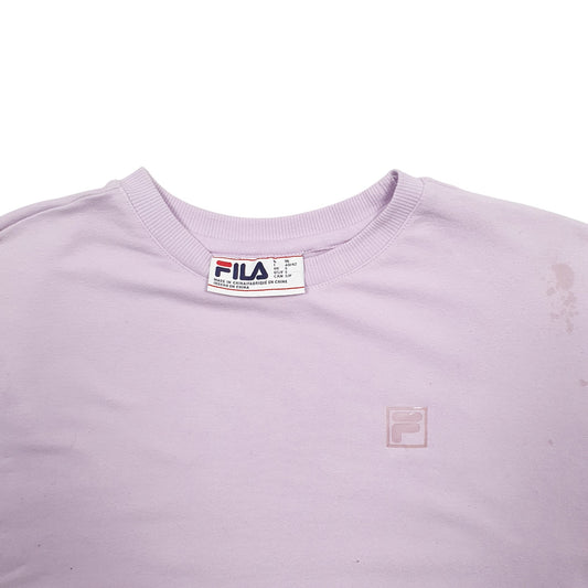 Womens Purple Fila Crewneck Jumper