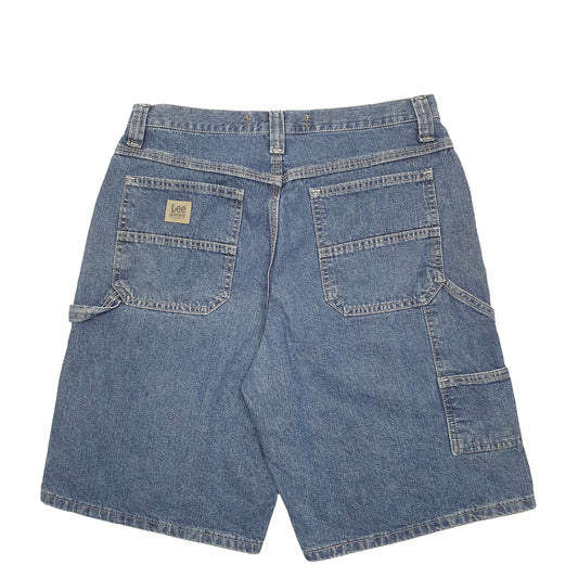 Mens Blue Lee Dungarees Carpenter Shorts