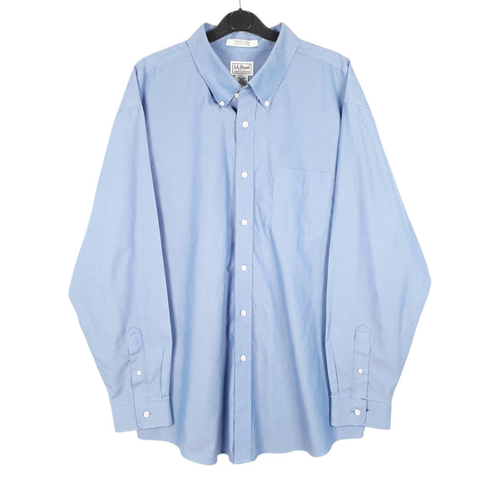 Mens Blue L.L.Bean Slightly Fitted Long Sleeve Shirt