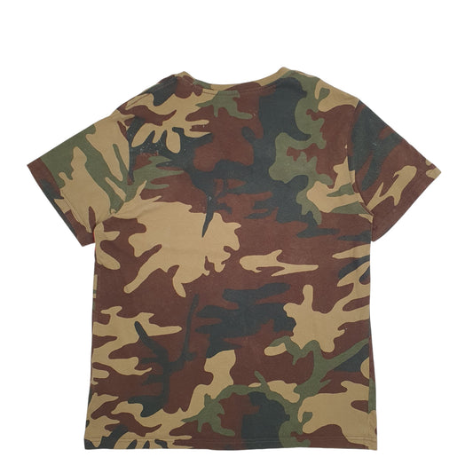 Mens Camo Levis Spellout Camouflage Short Sleeve T Shirt