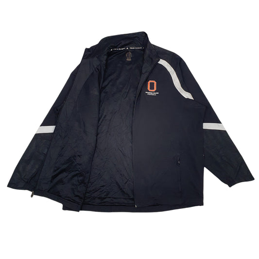Mens Black Adidas Occidental College Football Coat