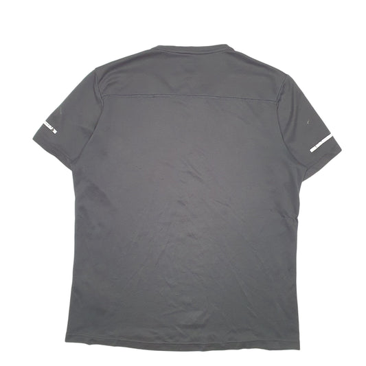 Mens Black Adidas Active Climalite Workout Gym Short Sleeve T Shirt