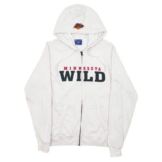 Mens White Champion Minnesota Wilds Full Zip Jumper