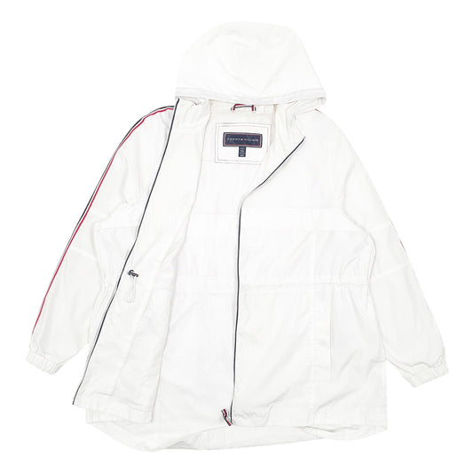 Womens White Tommy Hilfiger Full Zip Coat
