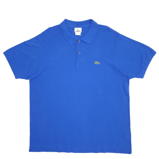 Mens Blue Lacoste Short Sleeve Polo Shirt
