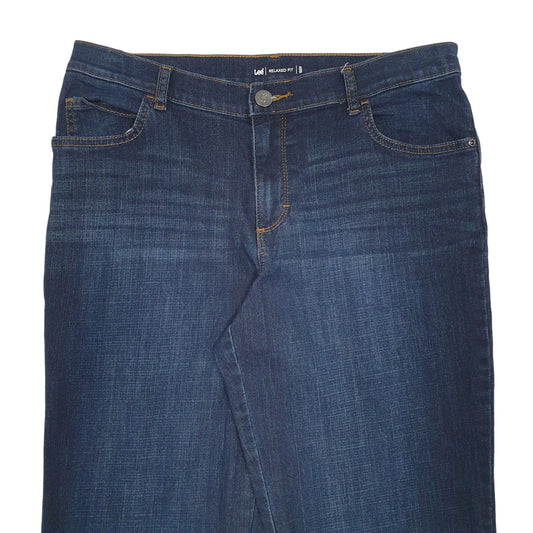 Womens Blue Lee Relaxed Fit JeansW32 L29