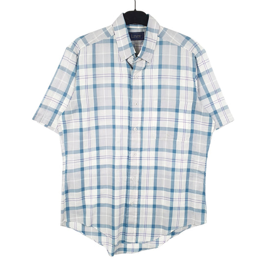 Mens Grey Levis Vintage Short Sleeve Shirt