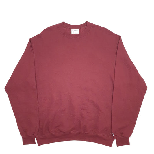 Mens Burgundy Champion Crewneck Jumper