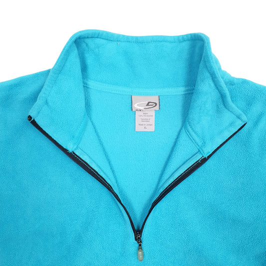Womens Blue Champion Quarter Zip Jumper