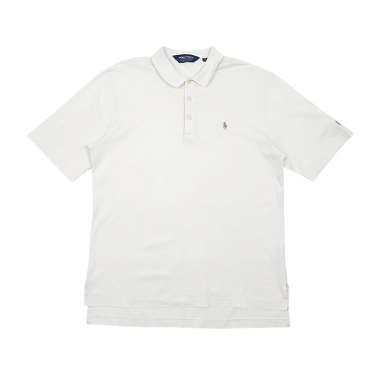 Mens White Polo Ralph Lauren Golf Short Sleeve Polo Shirt