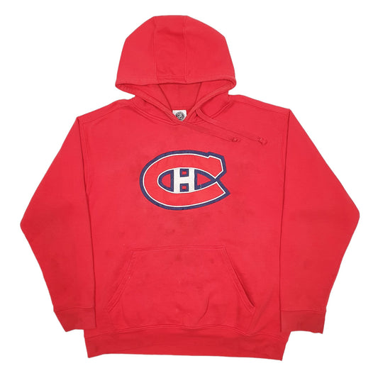 Mens Red NHL Hockey Hoodie Jumper