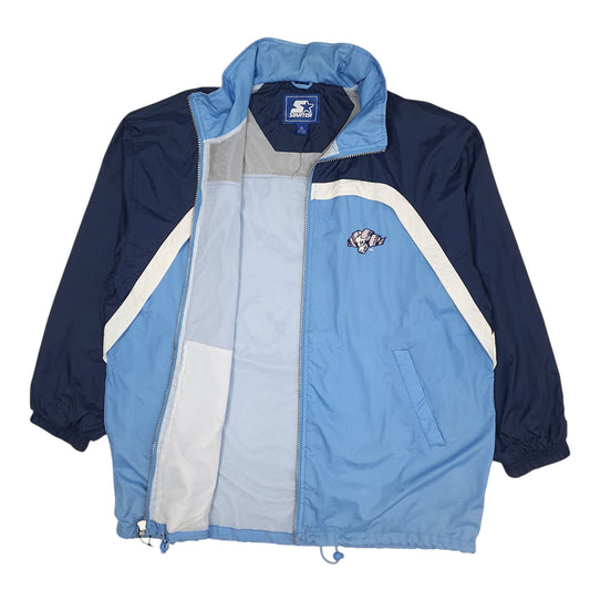 Mens Blue Starter Carolina Tar Heels USA College Coat