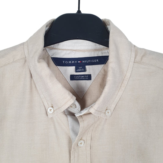 Mens Beige Tommy Hilfiger Long Sleeve Shirt