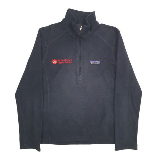 Womens Black Patagonia Quarter Zip Jumper