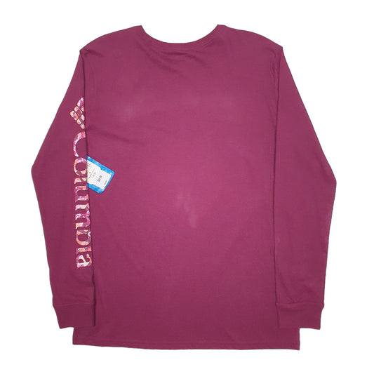 Mens Purple Columbia Sportswear Long Sleeve T Shirt