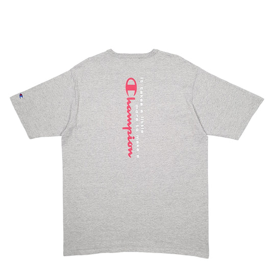 Mens Grey Champion Short Sleeve T Shirt