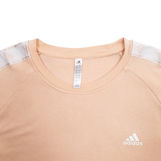 Womens Peach Adidas Crewneck Jumper