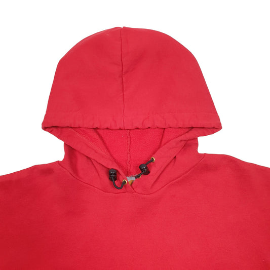 Mens Red Carhartt Workwear Vintage Hoodie Jumper