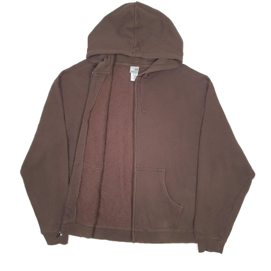 Mens Brown Champion Hoodie Full Zip Jumper