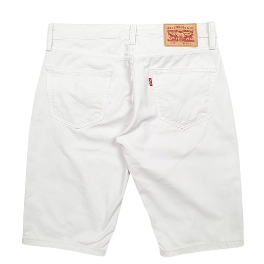 Mens White Levis Denim Jeans Jorts Denim Shorts