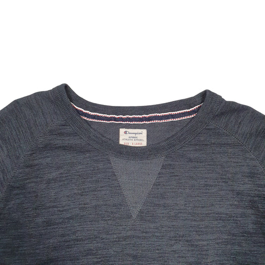 Mens Grey Champion Crewneck Jumper