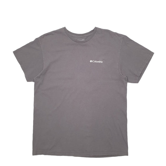Mens Grey Columbia Sportswear Spellout Short Sleeve T Shirt