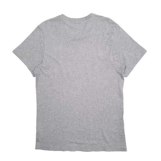 Mens Grey Adidas Spellout Short Sleeve T Shirt