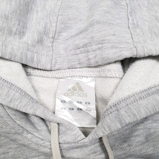 Mens Grey Adidas Hoodie Jumper