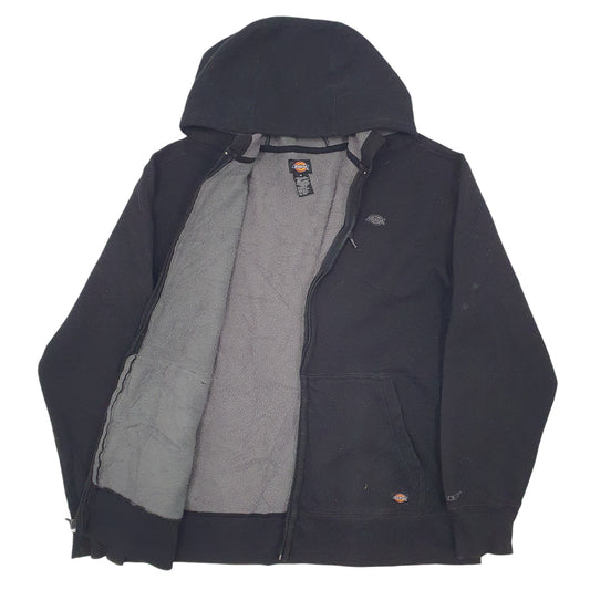 Mens Black Dickies Full Zip Jumper